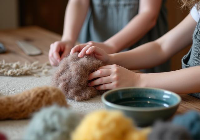 Filzen Workshop Naturfarben