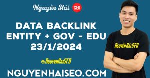 Nguyễn Hải SEO chia sẻ data backlink hôm nay ngày 23/1/2024