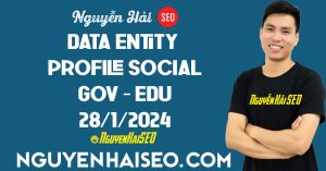 Data Entity Profile, Social, GOV, EDU 28/1/2024