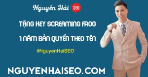 Sở hữu key phần mềm Screaming Frog SEO Spider 1 năm theo tên